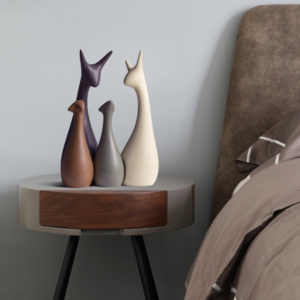 陶瓷摆件家居饰品北欧客厅电视柜酒柜玄关鹿装饰品创意摆设